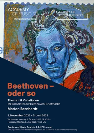 Ausstellungsplakat Beethoven oder so